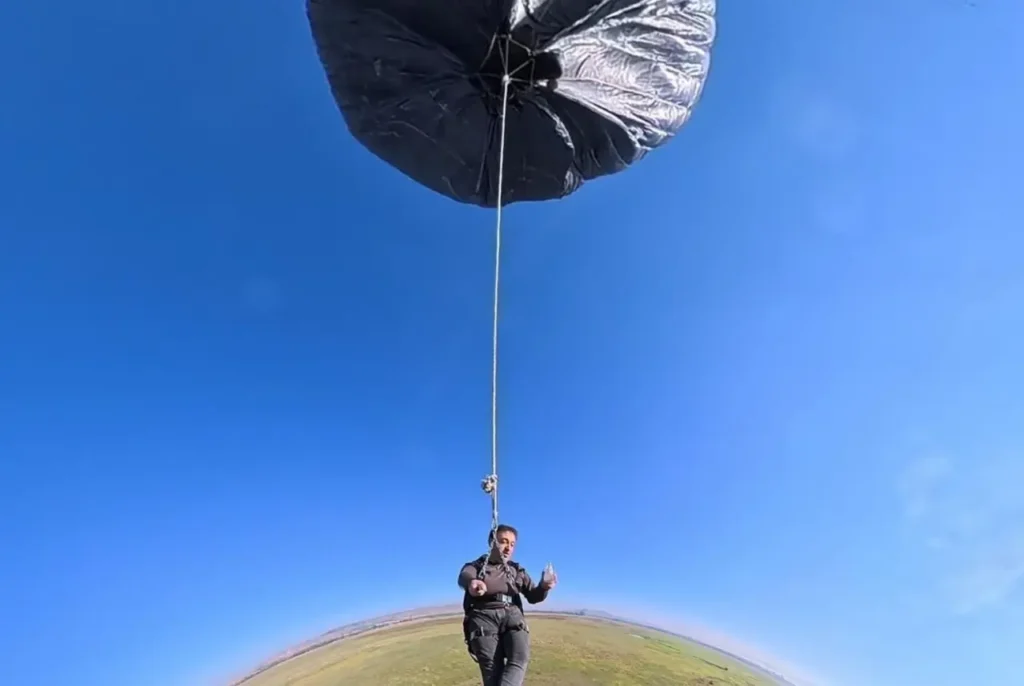 HE MADE A BALLOON THAT RISES USING SOLAR ENERGY BY JOINING TOGETHER TRASH BAGS