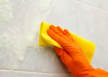 HOW TO CLEAN A SHOWER CABIN AND SINK FROM LIME WITH TWO MATERIALS