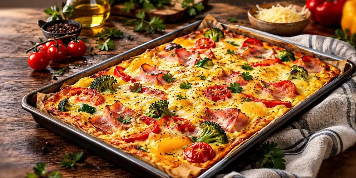 HOW TO MAKE A DELICIOUS BAKED HAM AND CHEESE OMELET