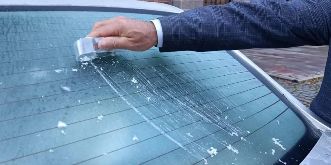 IN THE MORNING HOURS THE AIR TEMPERATURE DROPPED TO 6 DEGREES BELOW ZERO