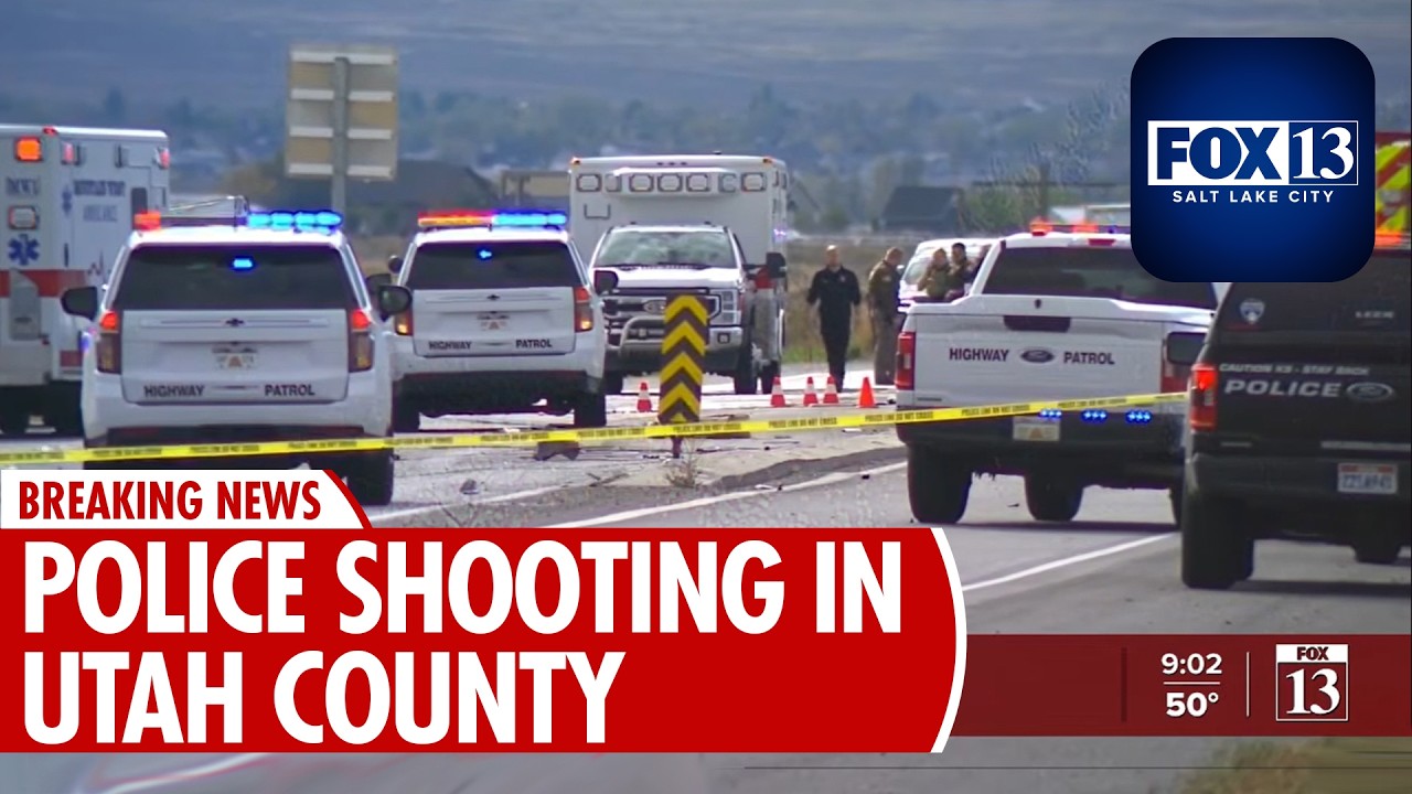 One dead after police shooting following vehicle pursuit and crash in Utah County