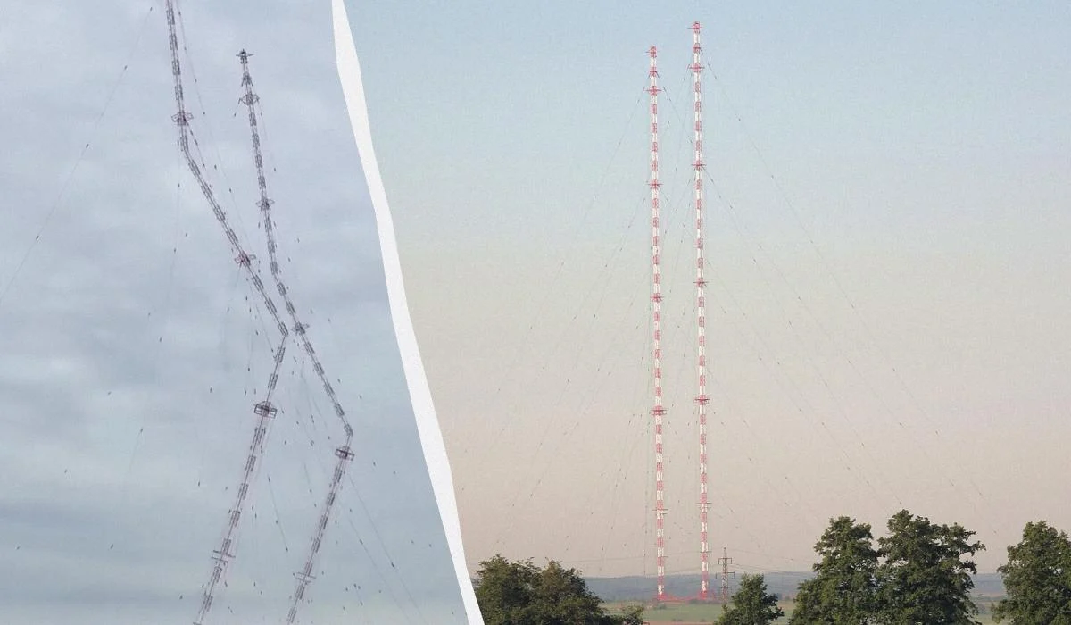 TOWERS THAT HAVE BEEN STANDING FOR 50 YEARS IN THE CZECH REPUBLIC WERE BLOWN DOWN